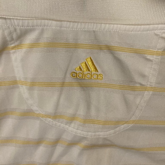 Adidas Climacool  Large Men’s Gold Shirt Gold Embroidered Marion - Picture 2 of 7